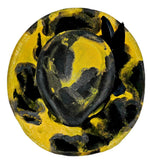 Exclusive Black & Yellow Customized Fedora Hat