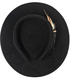 Exclusive Black Customized Fedora Hat