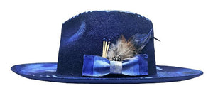 Exclusive Royal Blue Customized Fedora Hat