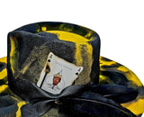 Exclusive Black & Yellow Customized Fedora Hat