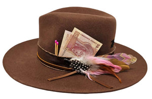 Exclusive Brown Customized Fedora Hat