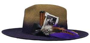 Exclusive Purple Customized Fedora Hat